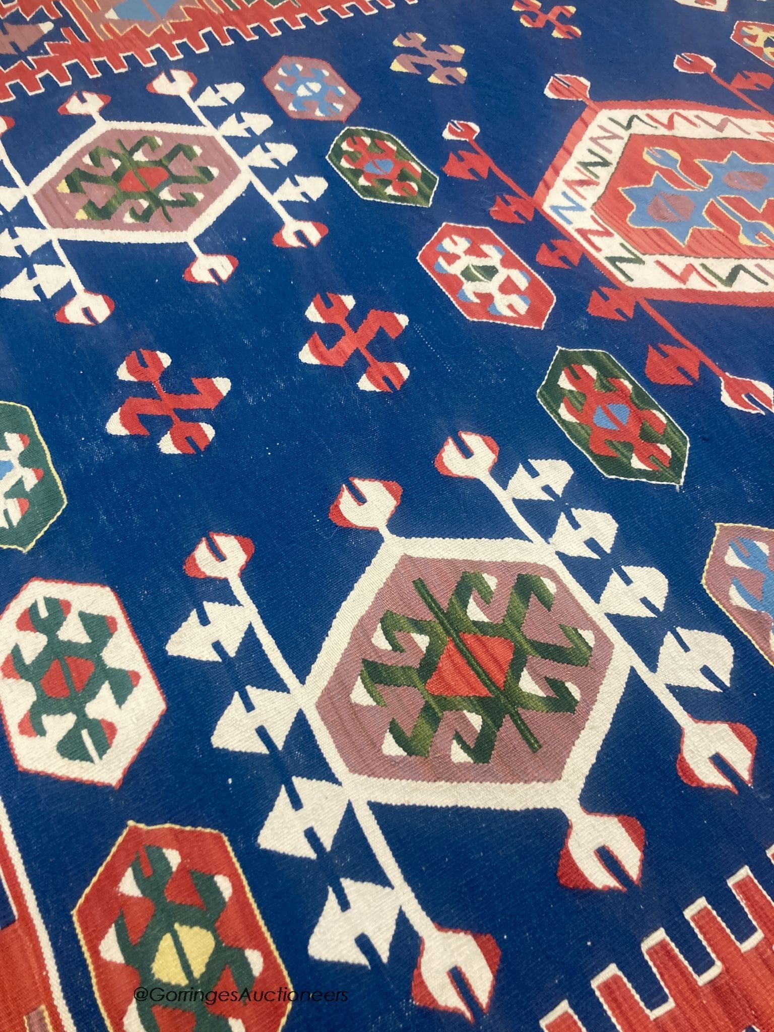 A Turkish polychrome Kelim rug, 200 x 150cm
